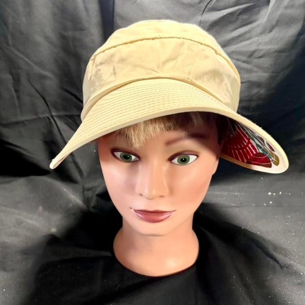 🚨 Külah Women's Cone-Shaped Sun Visor Hat Adjustable Wide Brim Floral Print👒